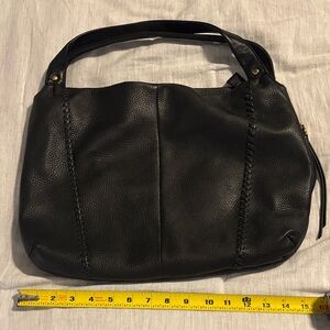 HOBO Black Leather Shoulder Bag